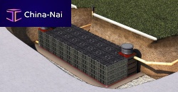 Basin stormwater management module ECOBLOC MAXXfor public spacesin-ground
