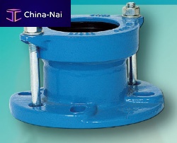 Adapter flange for pipesalignmentcast iron