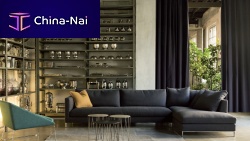 Modular sofa HAMPTON contemporaryblack3-seater
