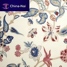 Upholstery fabric LILIES,MAGNOLIA & CHRYSANTHEMUMSfloral patterncottonlinen