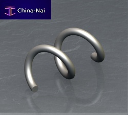 Steel conveyor spiral round