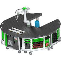 Work station cart CART10Lsteelplatformshelf