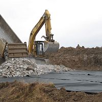 Non-woven geotextile polypropylenepolyesterreinforcement