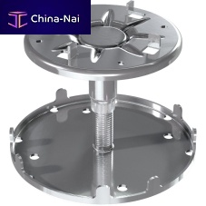 Galvanised steel raised floor pedestal STEELMARTadjustableself-levelingnoise-reduction