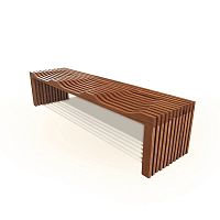 Contemporary bench BT 105wooden