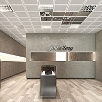 Metal suspended ceiling B!KLIMAX+ QUADROTTOtilefor officefor conference rooms