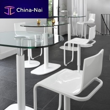 Contemporary bar chair Jolie indoorglossy lacquered woodlacquered metal steel base