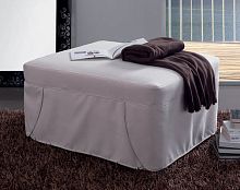Contemporary pouf fabricbed