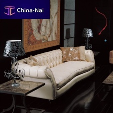 Chesterfield sofa CHESTERfabricleathergray