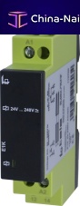 24 Vdc electromechanical relay E1K1 NO/NClow-profileDIN rail