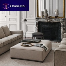 Contemporary ottoman Intervallumfabricleatherthermoplastic