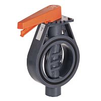 Valve for the chemical industry k 210butterflyleverpneumatically-operated
