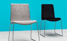 Contemporary chair LINAR indoorfabricstacking