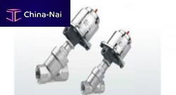 Angle seat valve for oillargeflange