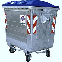 Metal waste container GRA-200for urban wastefor paperfor plastics