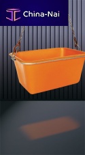 Polyethylene waste container 1225 seriessteelfor urban wasteopen