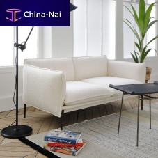 Contemporary sofa PALM SPRINGSfabricleatherbeige