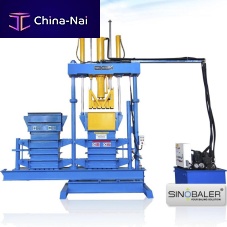 Vertical baling press SVBT2-L2C-400top-loadingfor textileshigh-density