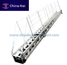 Dock gangway manualaluminumwith handrails