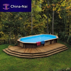 Outdoor swimming pool above-groundwooden