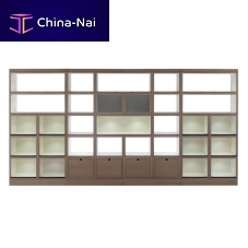 Contemporary shelf MAZI natural oaksucupirawith drawer