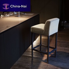 Contemporary bar chair ASPEN indoorleatheriron