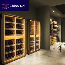 Serving wine cabinet Eno free-standingwoodenglass