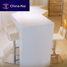 Contemporary high bar table compositemetal basefor office