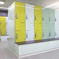 Aluminium locker CRYSTALfor public buildingcommercialsecure