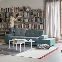 Compact sofa POLDER contemporaryfabricblue