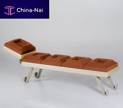 Original design chaise longue CIOCCOSOFfabricwoodenpowder-coated steel