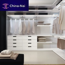 Contemporary walk-in wardrobe EXTRAlacquered woodwith built-in light