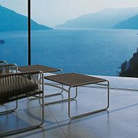 Contemporary footrest HARP 711stainless steelpolyesteroutdoor