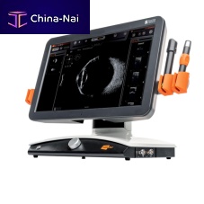 On-platform, tabletop ultrasound system ABSolufor ophthalmic ultrasound imagingB/Wtouchscreen
