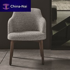 Contemporary chair ABBYindoorfabricmetal base