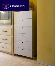 Contemporary chiffonier painted aluminumwhite