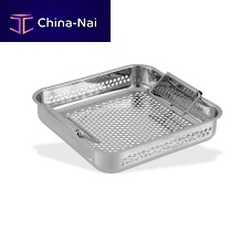 Surgical instrument sterilization tray CIL-018 001 001perforatedstainless steel